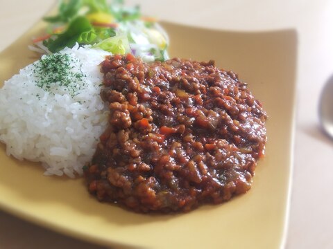 電気圧力鍋で無水キーマカレー＊圧力10分